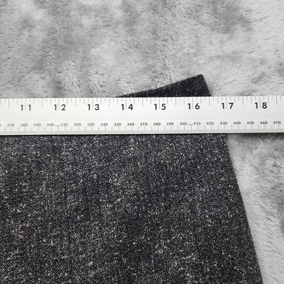 East 5th Skirt Womens 12 Black Gray Tweed Crochet Lace Trim A-Line Lined Preppy - Picture 7 of 9